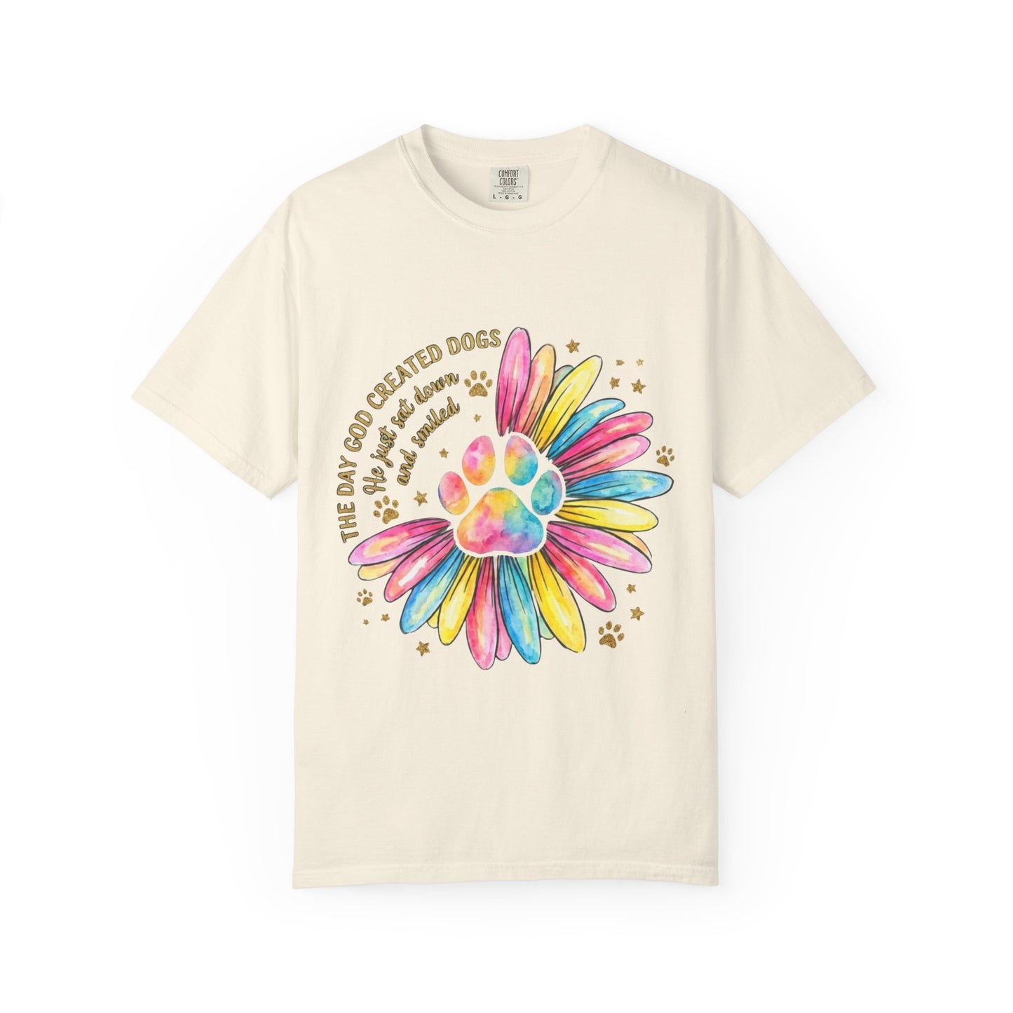 The Day God Created Dogs Watercolor T-Shirt