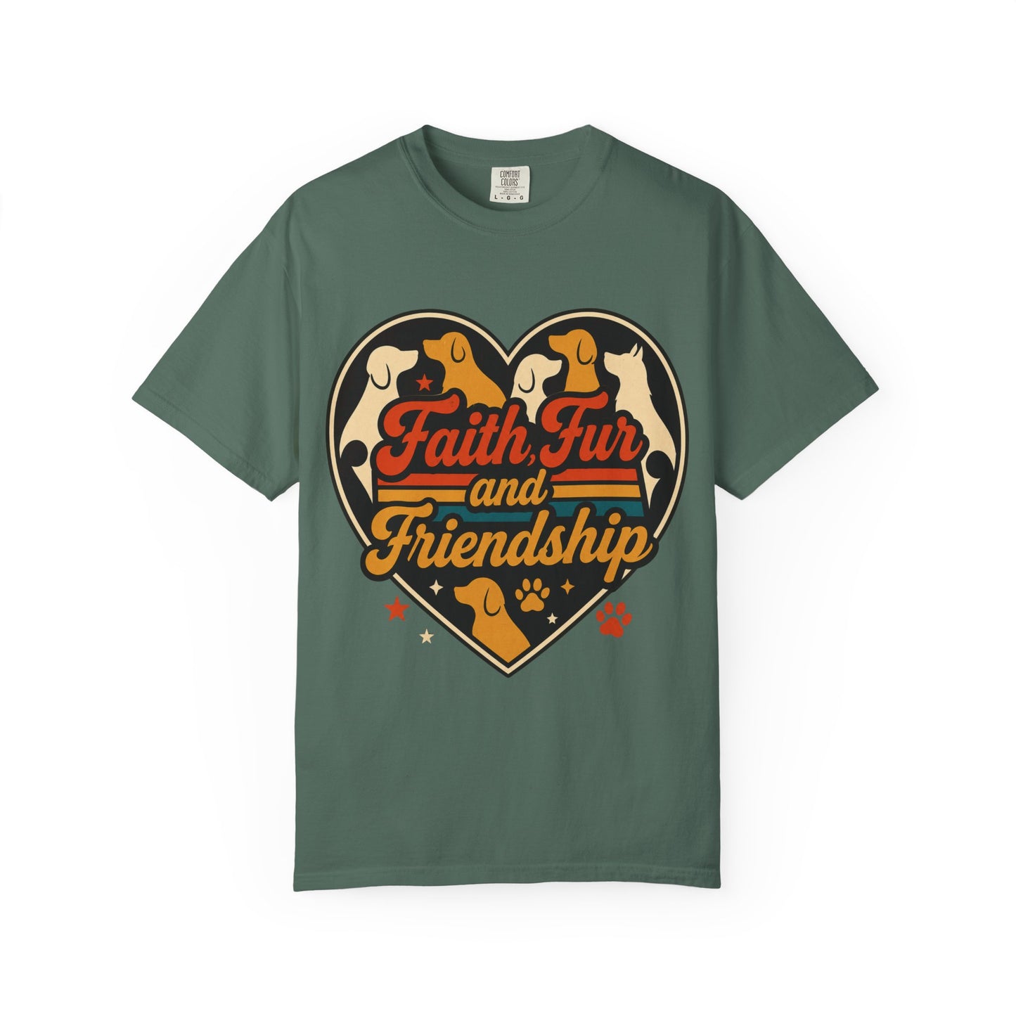 Faith Fur and Friendship Retro T-Shirt