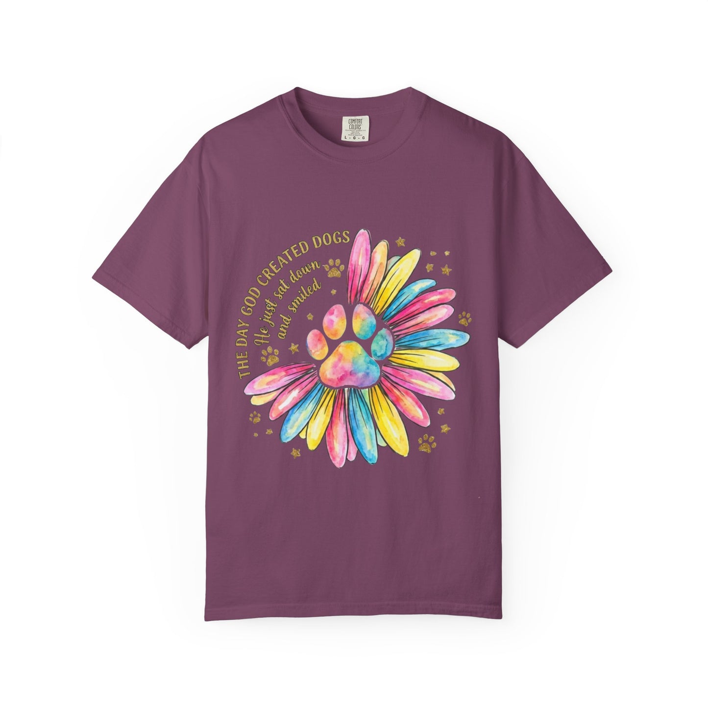 The Day God Created Dogs Watercolor T-Shirt