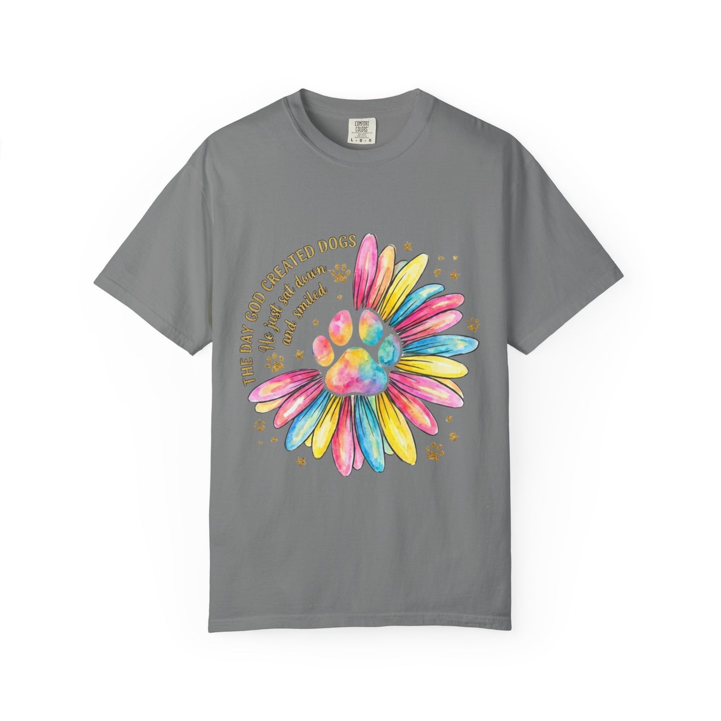 The Day God Created Dogs Watercolor T-Shirt