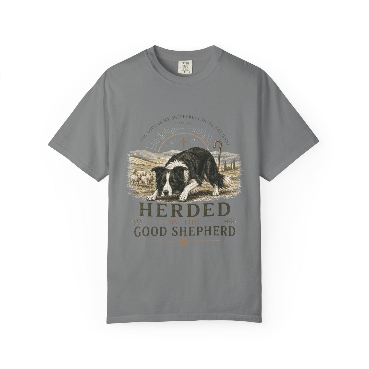 Border Collie — Herded by the Good Shepherd T-Shirt