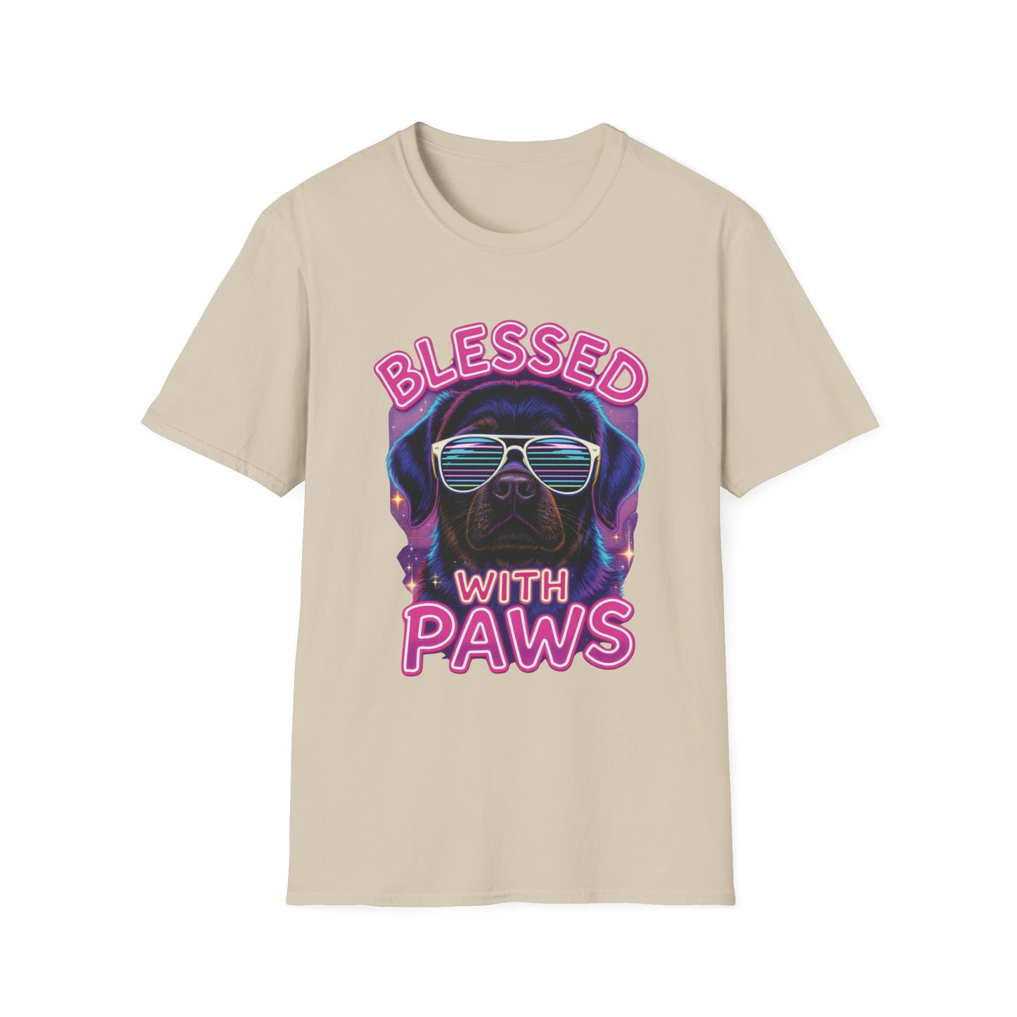 Blessed With Paws Neon T-Shirt