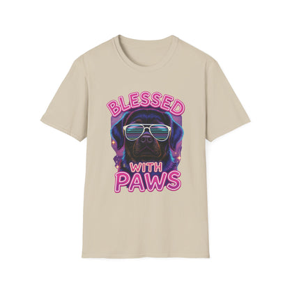 Blessed With Paws Neon T-Shirt