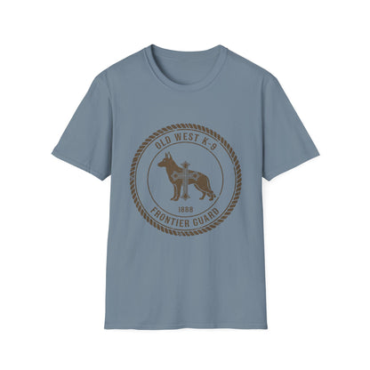 Western German Shepherd Cross – Rustic Vintage Dog T-Shirt