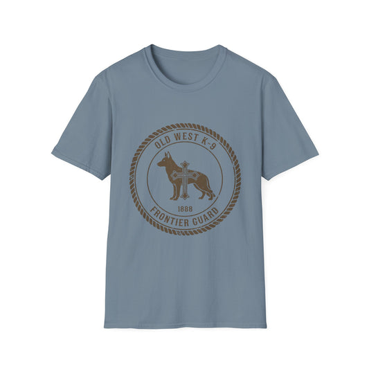 Western German Shepherd Cross – Rustic Vintage Dog T-Shirt
