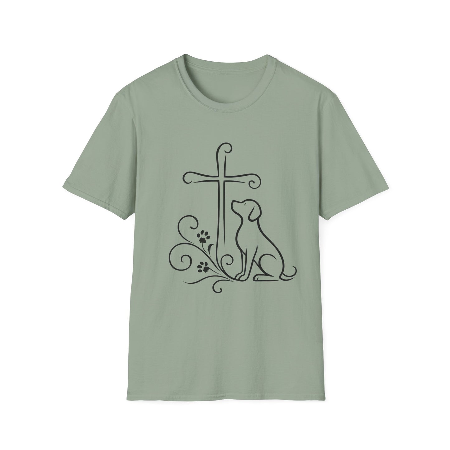 Faithful Dog Silhouette T-Shirt