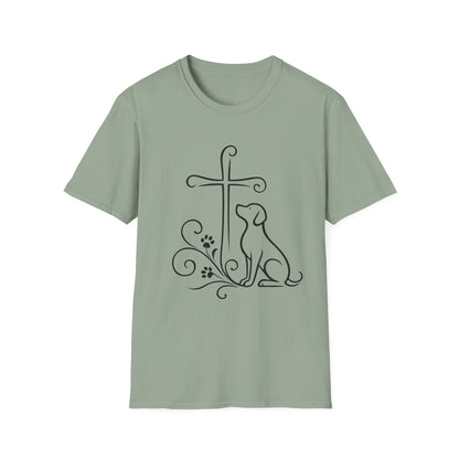 Faithful Dog Silhouette T-Shirt