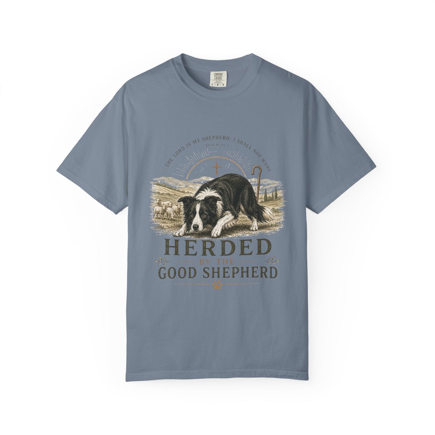 Border Collie — Herded by the Good Shepherd T-Shirt