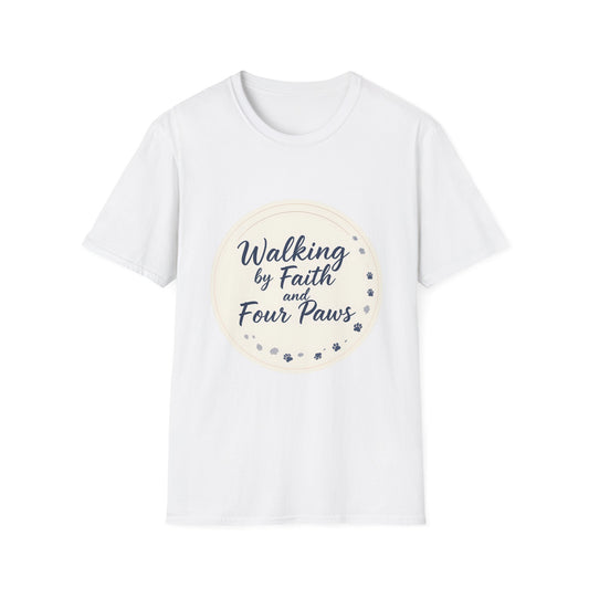 Walking By Faith And Four Paws T-Shirt