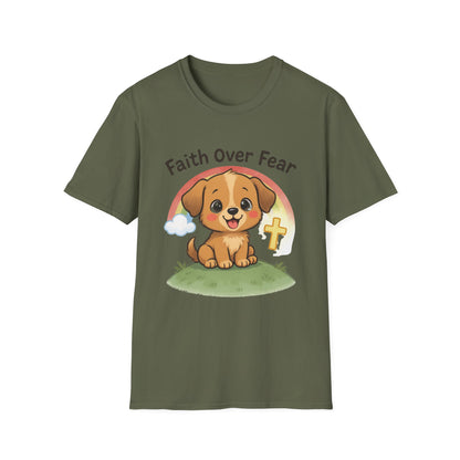 Faith Over Fear Puppy T-Shirt