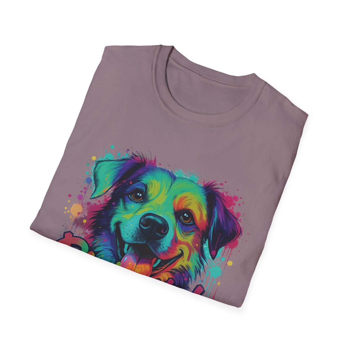 Paw-sitively Blessed Paint Dog T-Shirt