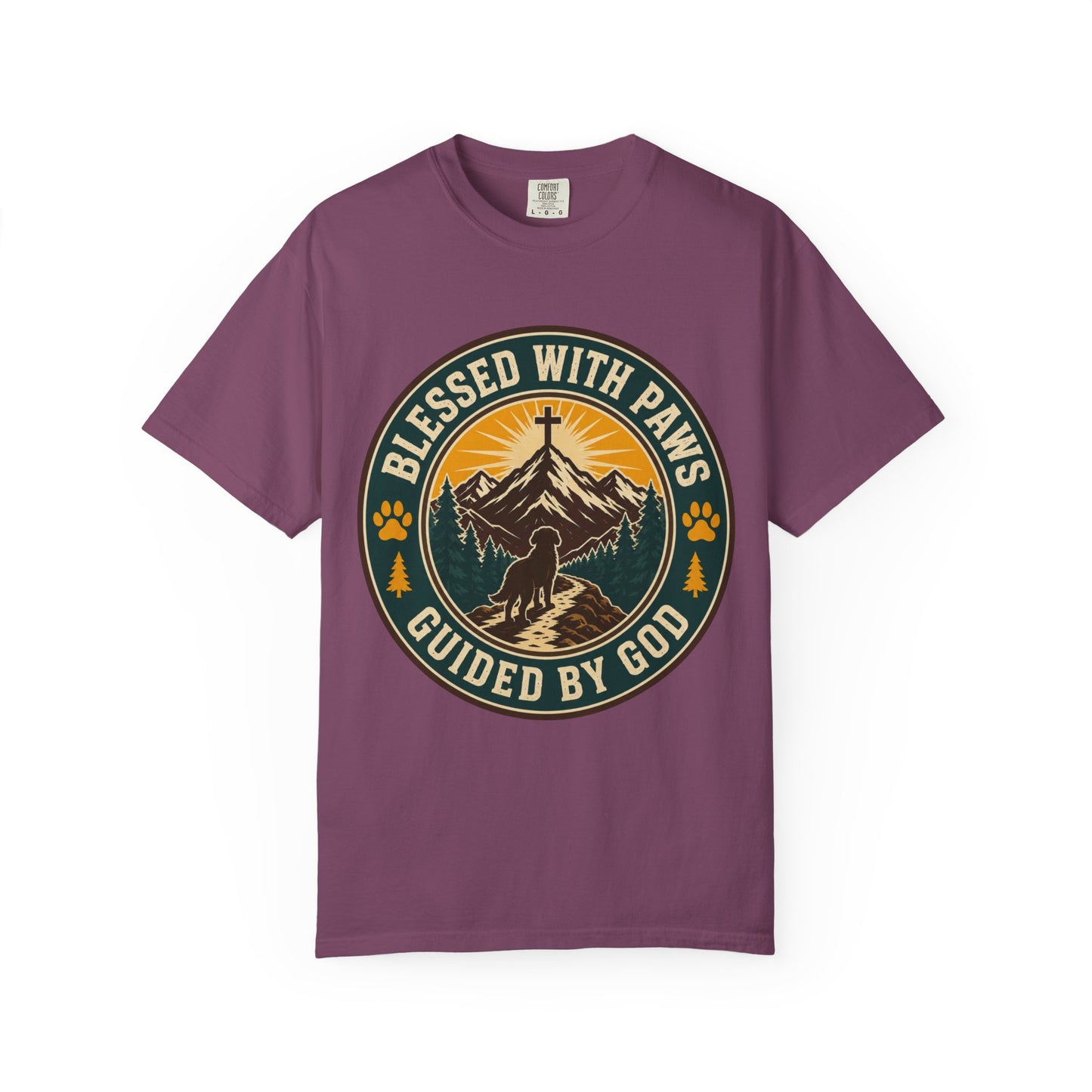 Blessed With Paws Guided By God T-Shirt