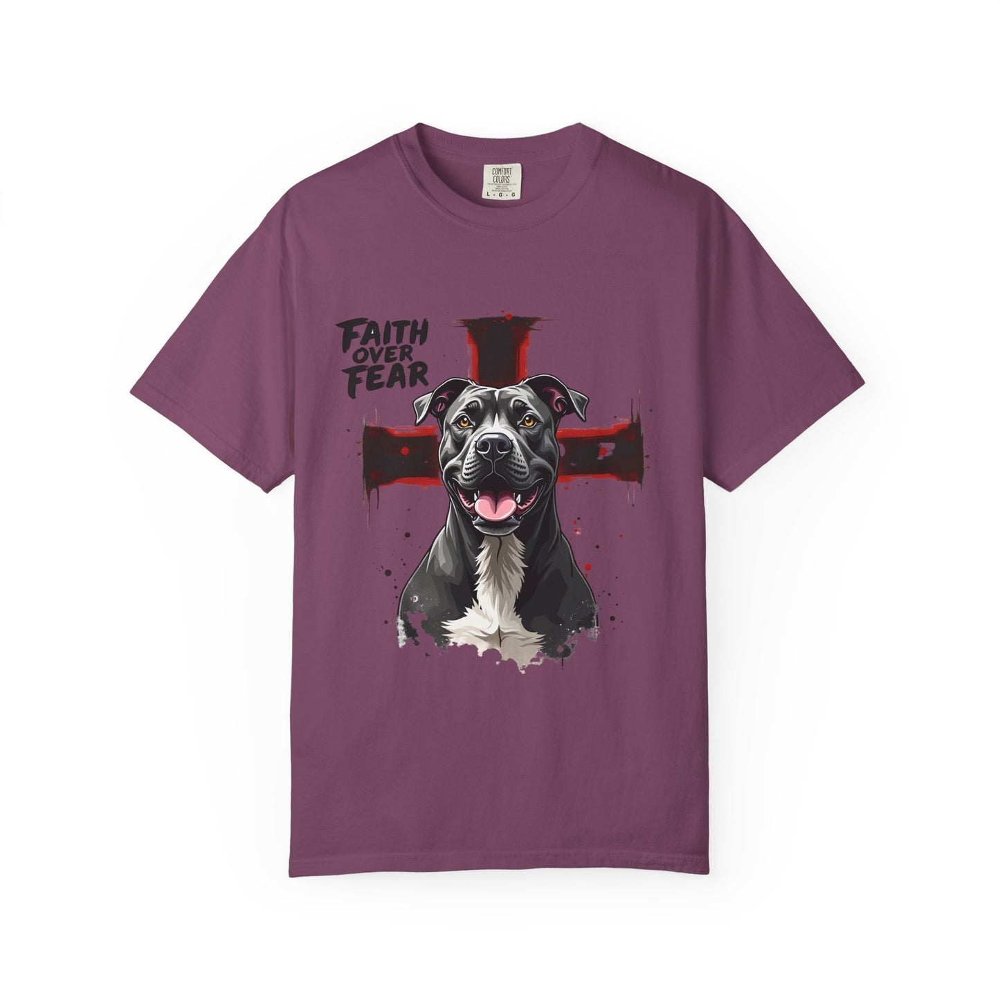 Fear Over Faith Pitbull T-Shirt