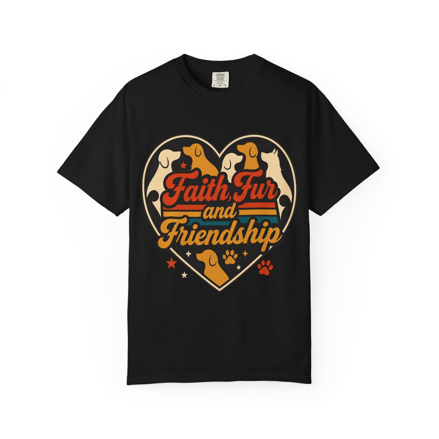 Faith Fur and Friendship Retro T-Shirt