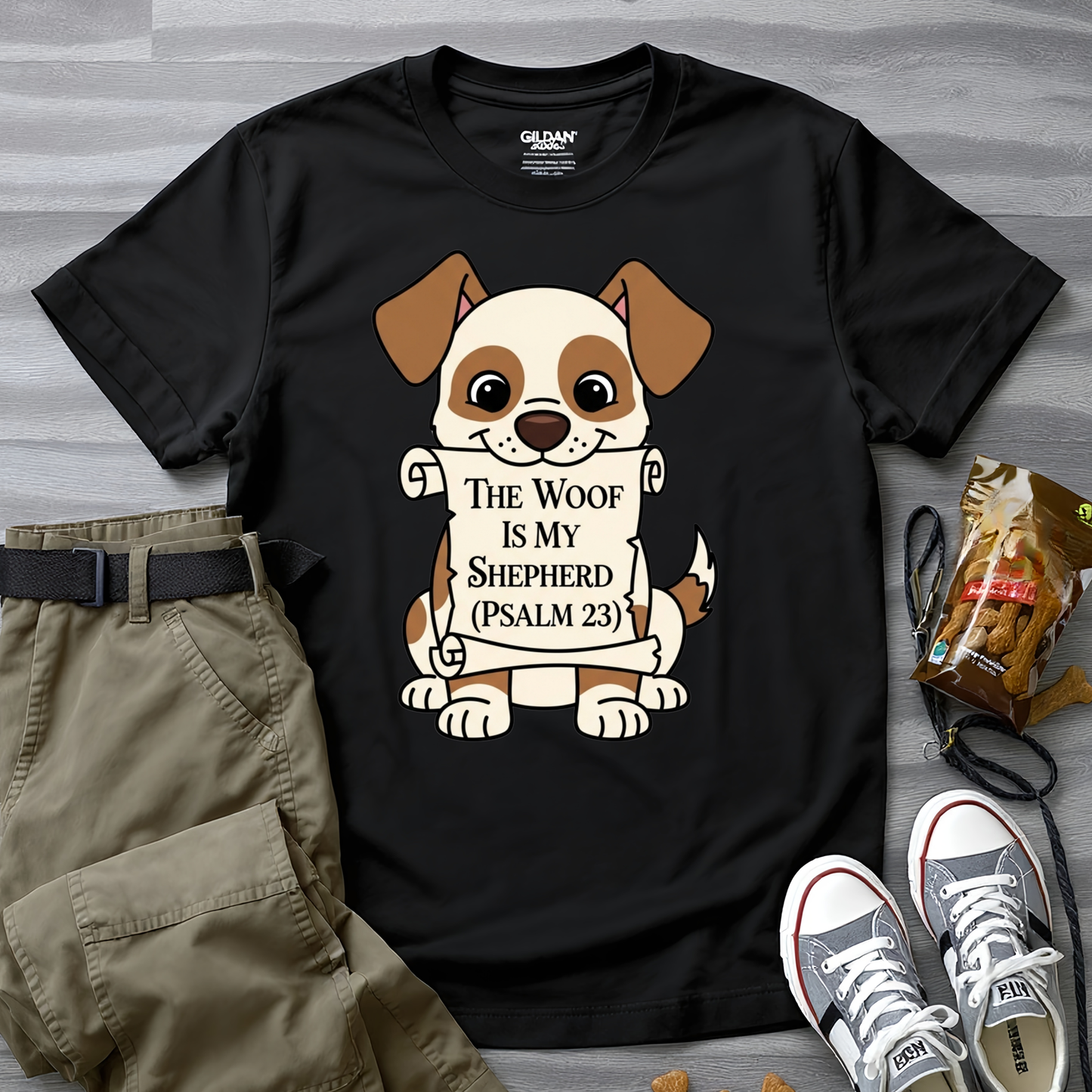 The Woof Is My Shepherd (Psalm 23) T-Shirt
