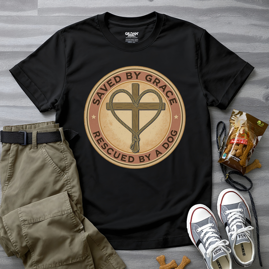 Saved By Grace Rescued by a Dog T-Shirt
