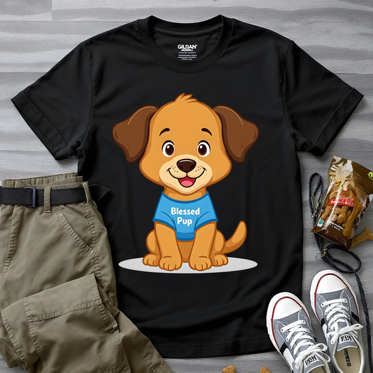 Blessed Pup Cartoon T-Shirt
