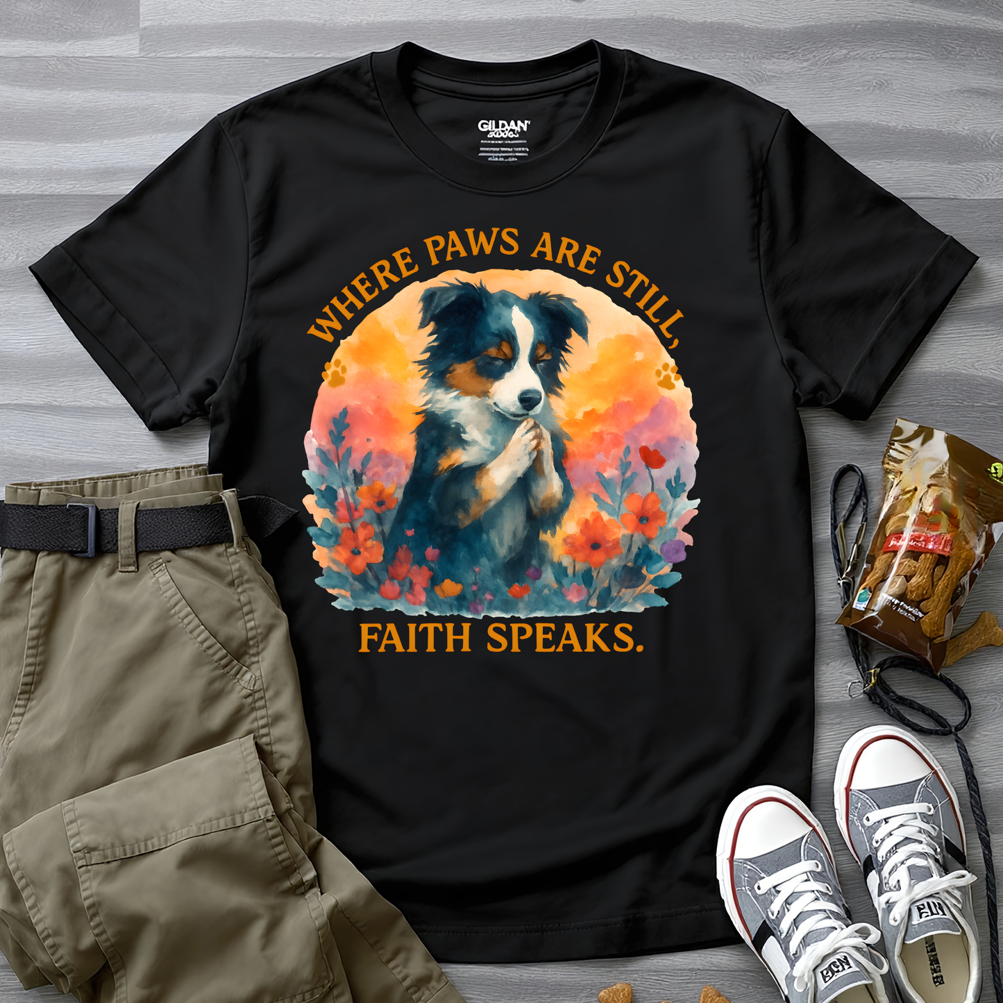 Where Paws Are Still, Faith Speaks T-Shirt