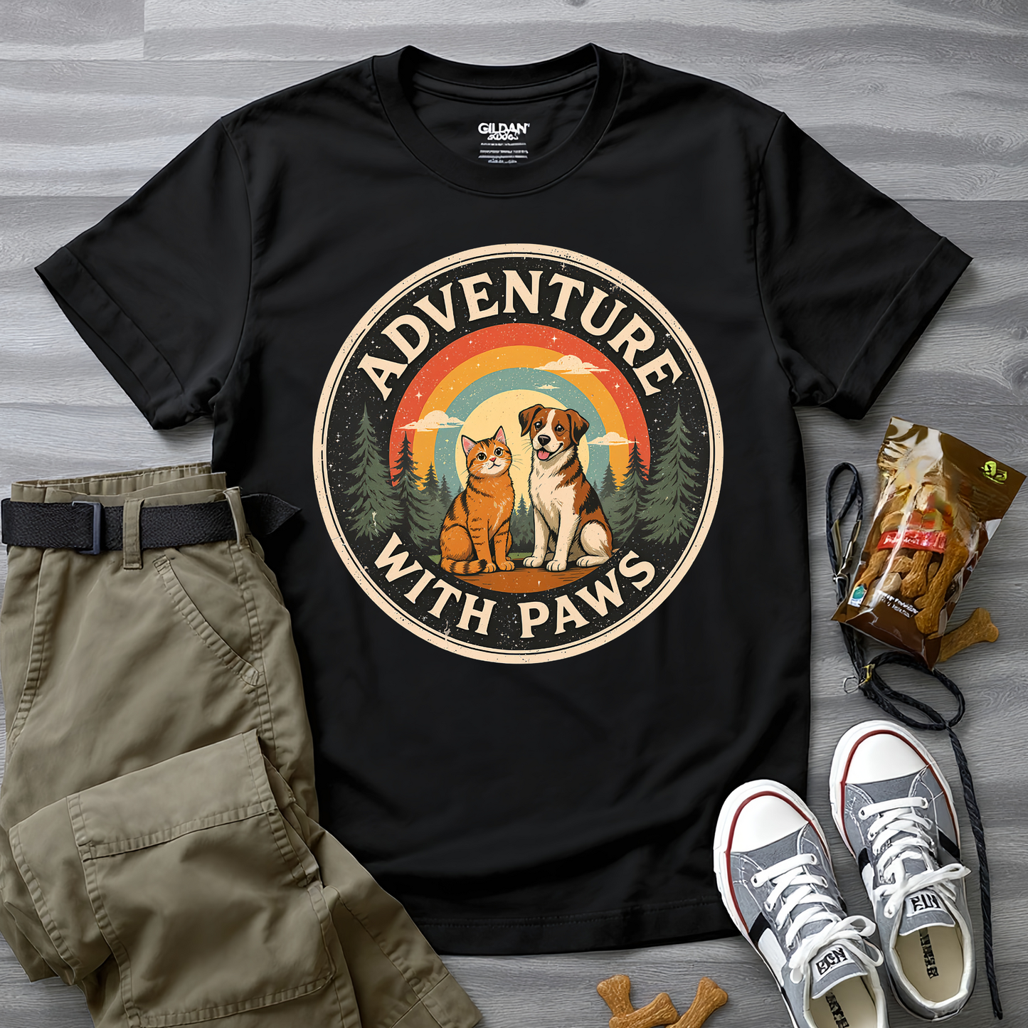 Adventure With Paws T-Shirt