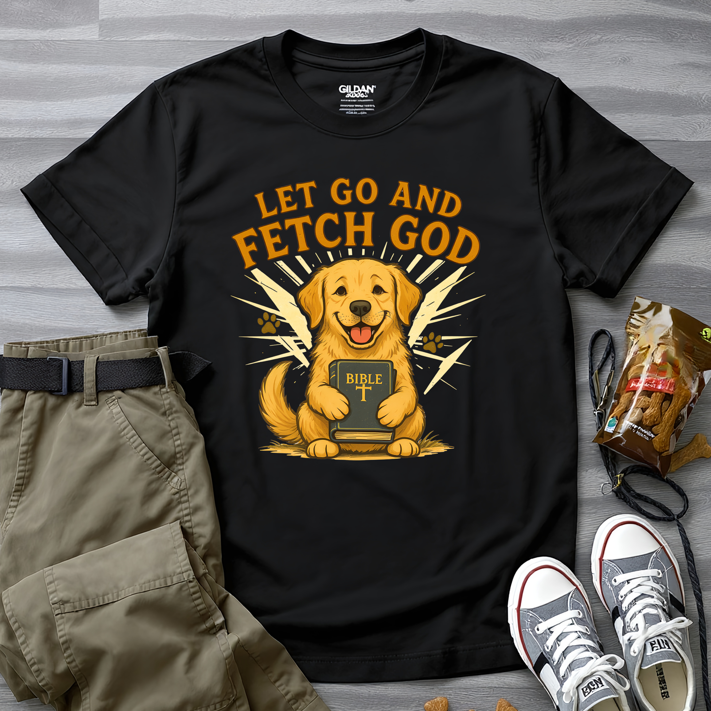 Let Go and Fetch God T-Shirt