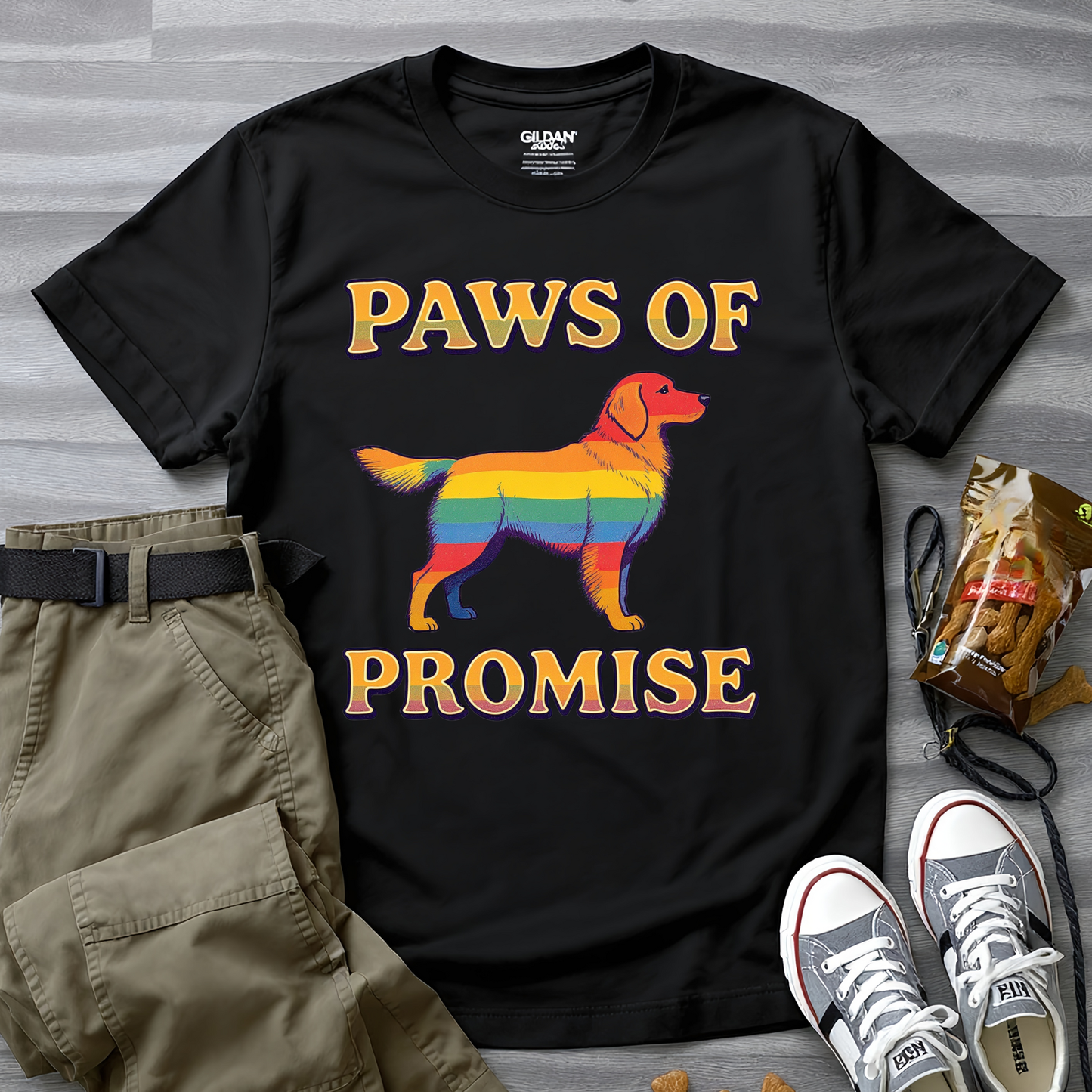 Paws of Promise Rainbow Pup T-Shirt