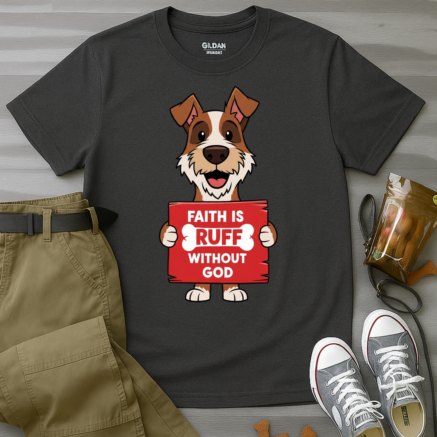 Faith Is Ruff Without God T-Shirt