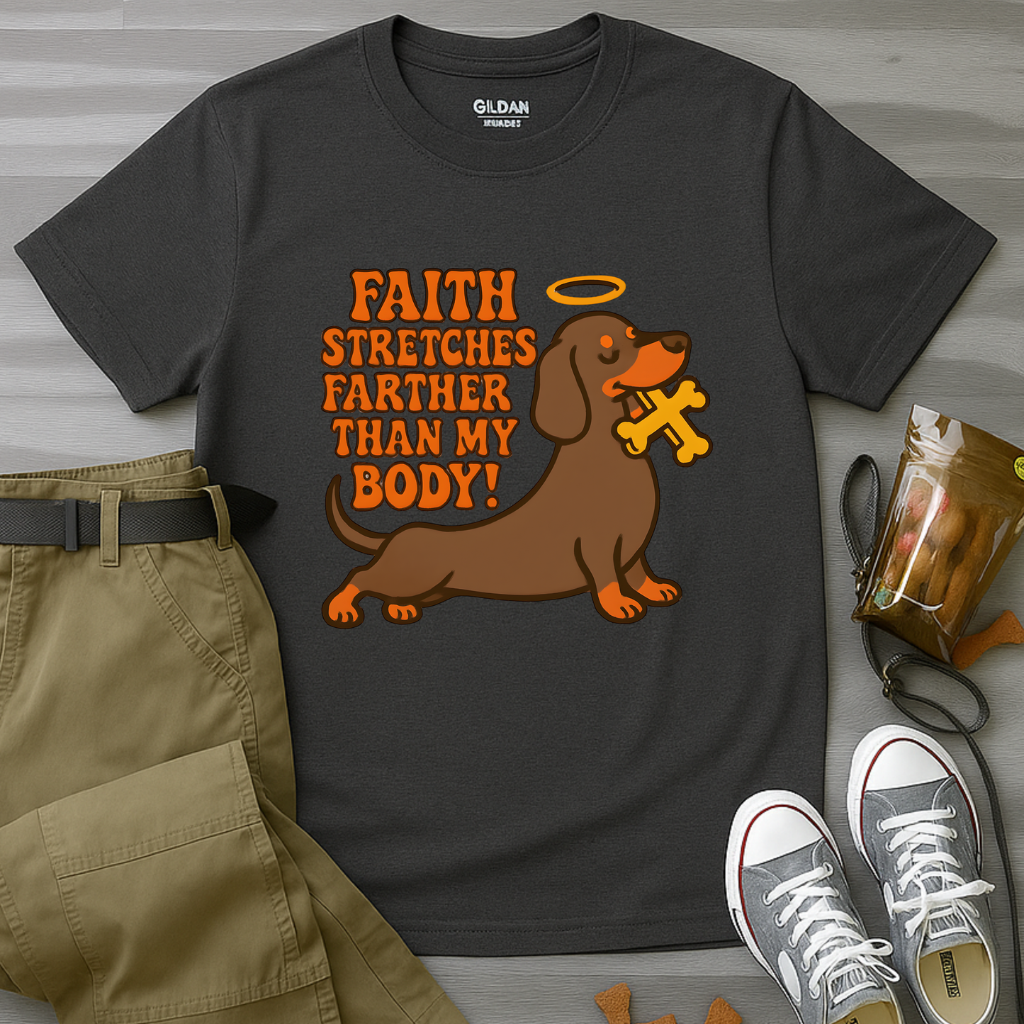 Faith Stretches Farther Than My Body T-Shirt