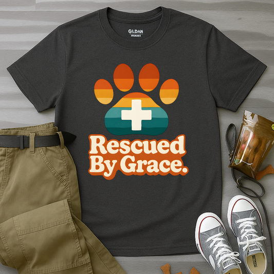 Rescued By Grace Retro T-Shirt