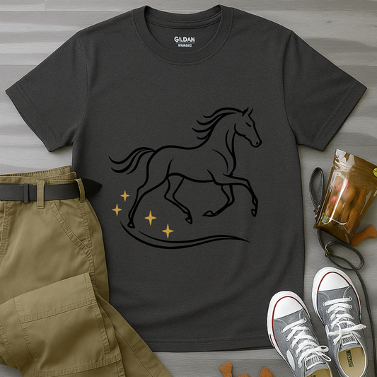 Minimalist Galloping Horse T-Shirt
