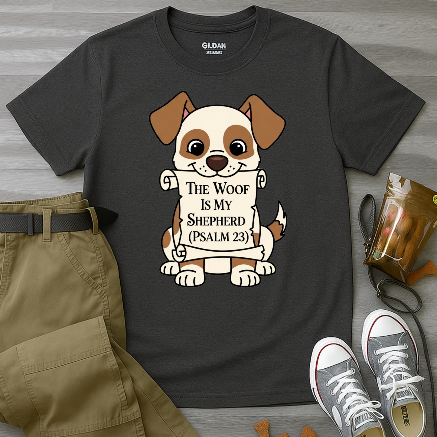 The Woof Is My Shepherd (Psalm 23) T-Shirt
