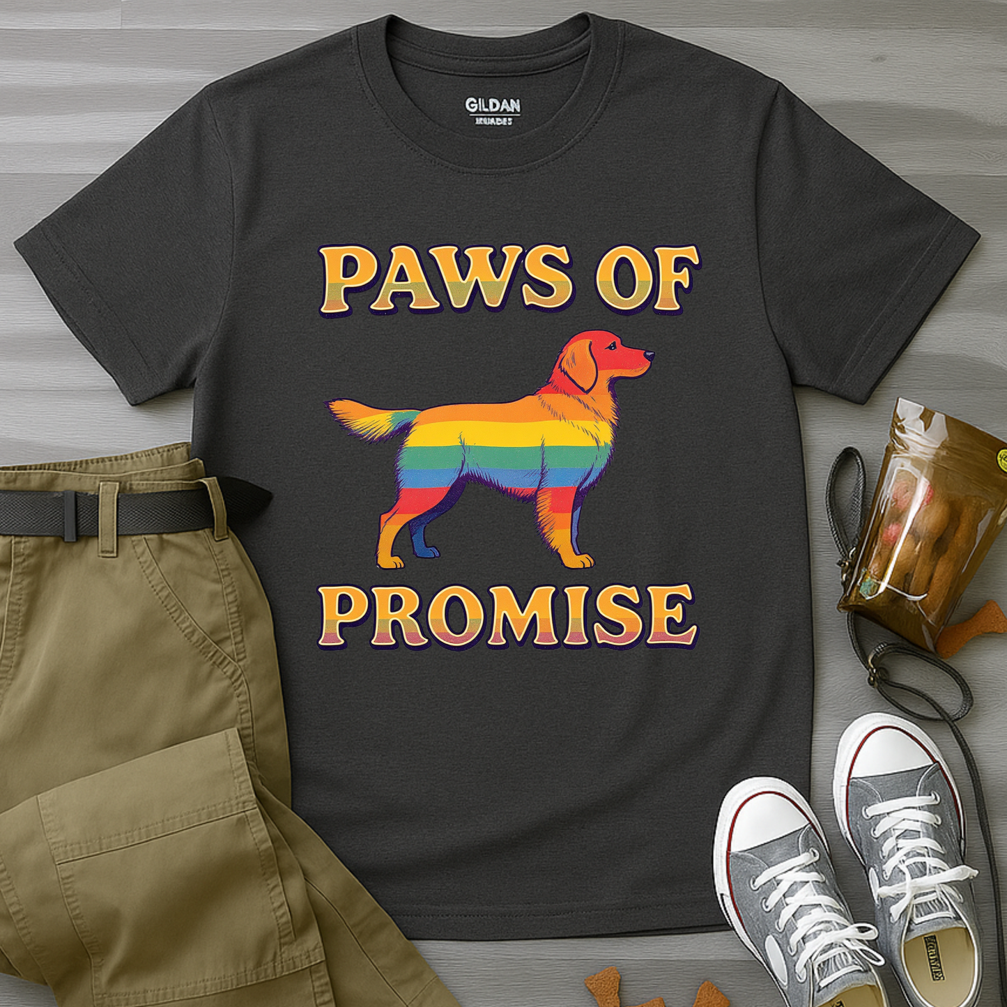 Paws of Promise Rainbow Pup T-Shirt