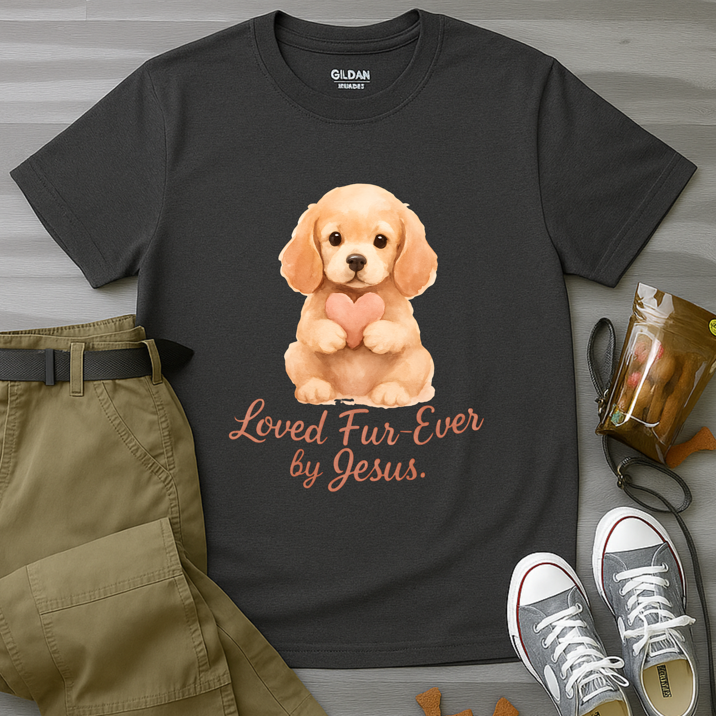 Loved Fur-Ever By Jesus T-Shirt