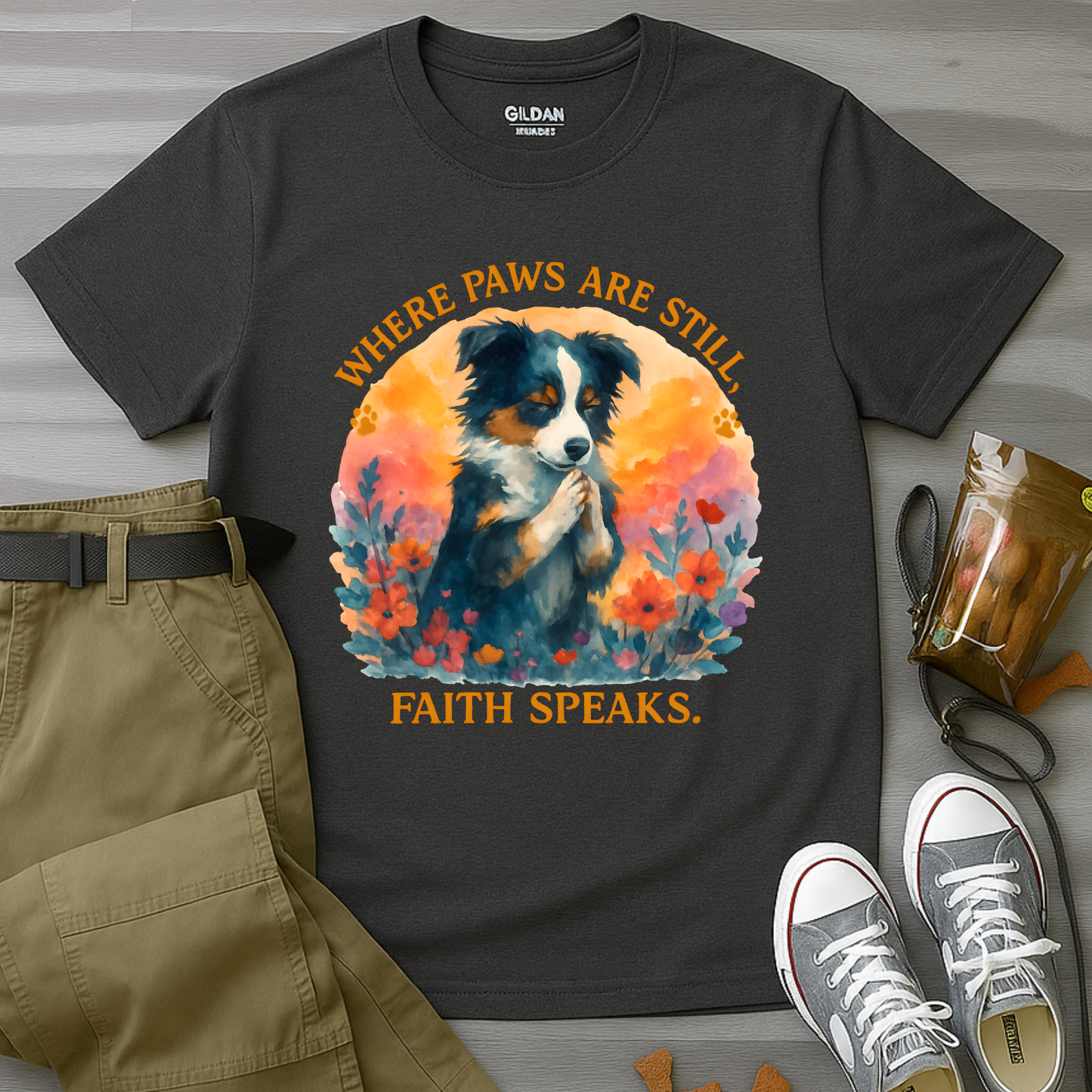 Where Paws Are Still, Faith Speaks T-Shirt