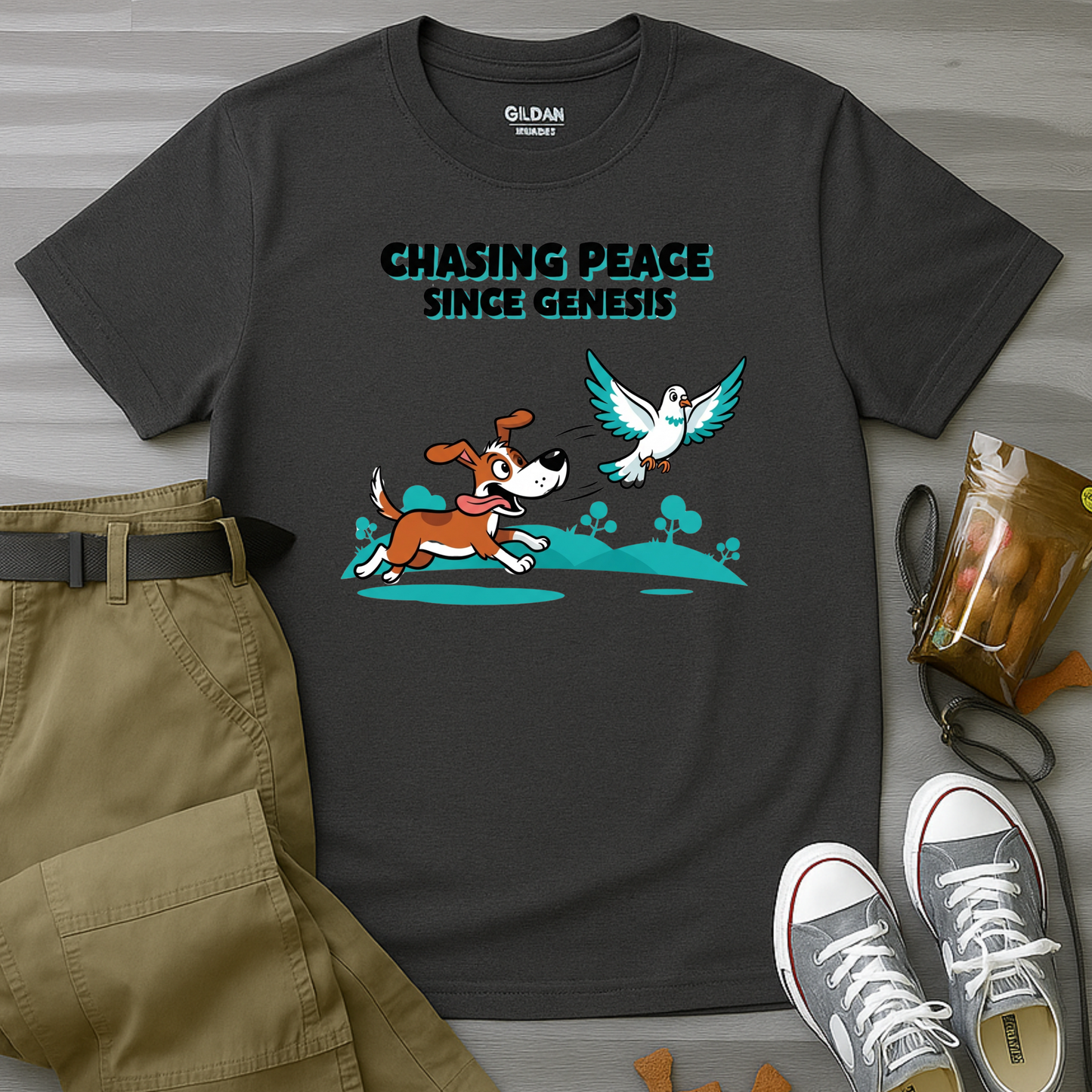 Chasing Peace Since Genesis T-Shirt