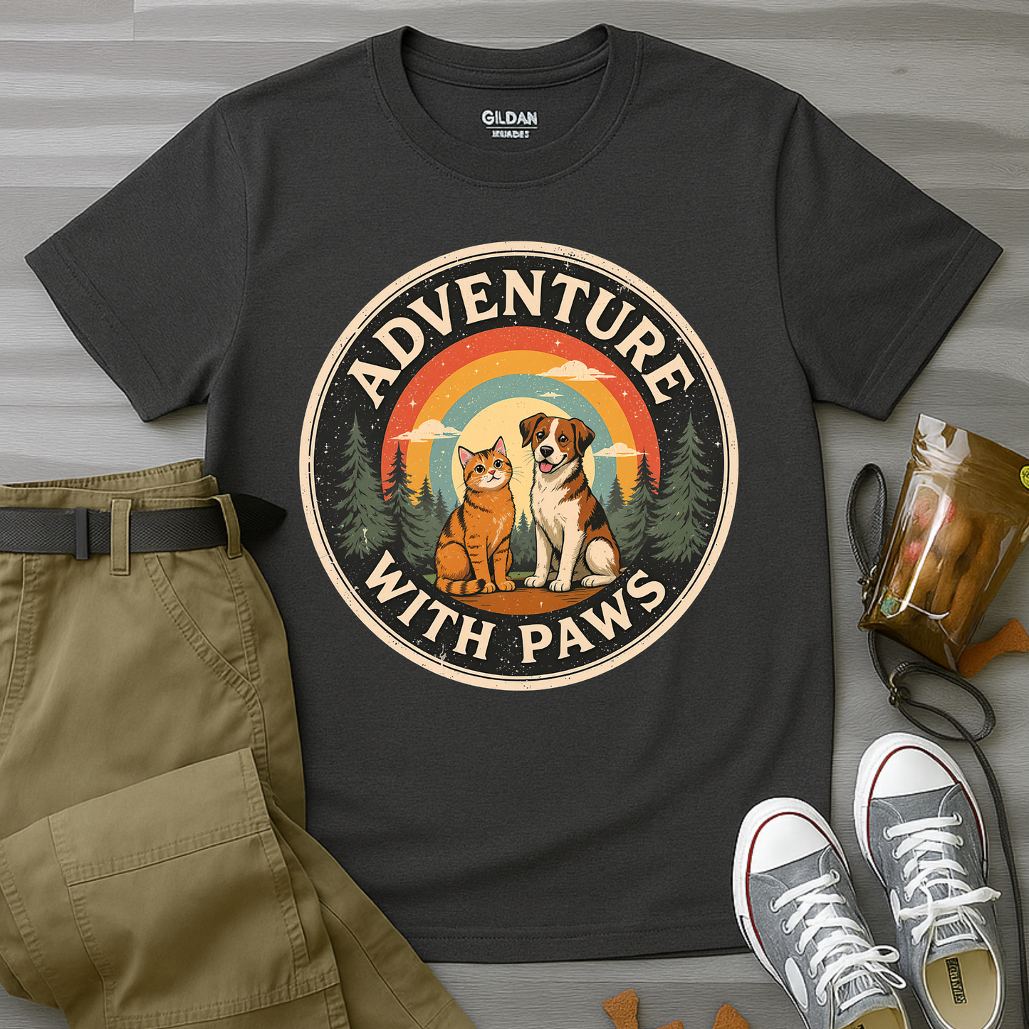 Adventure With Paws T-Shirt