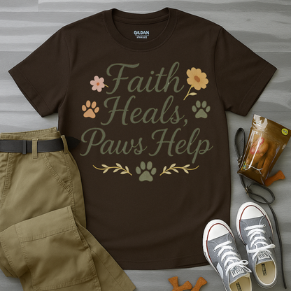 Faith Heals, Paws Help T-Shirt