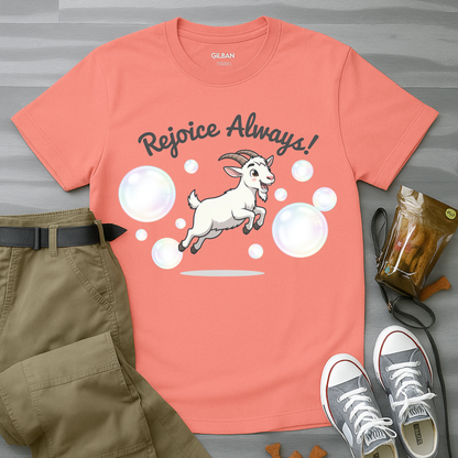 Happy Goat Rejoice Always T-Shirt