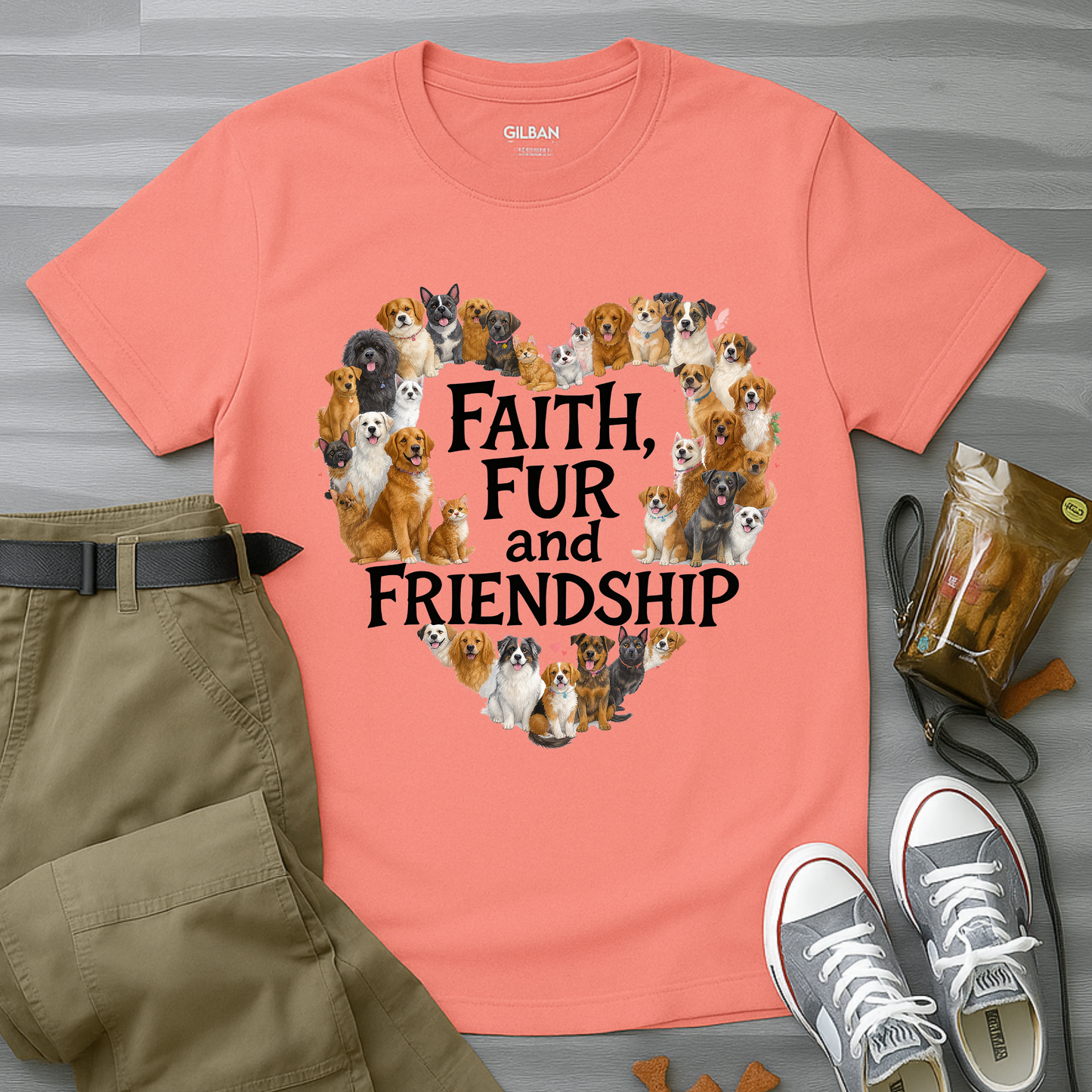 Faith,  Fur and Friendship T-Shirt