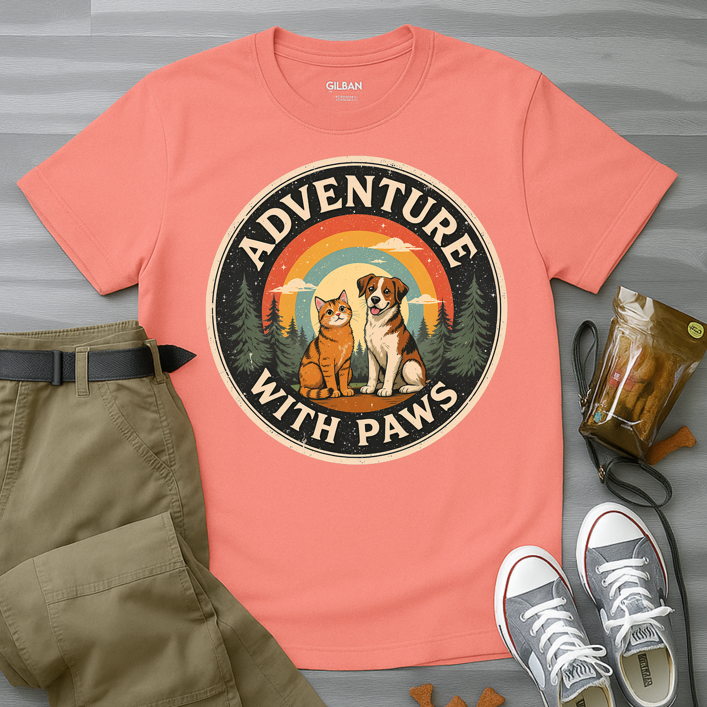 Adventure With Paws T-Shirt