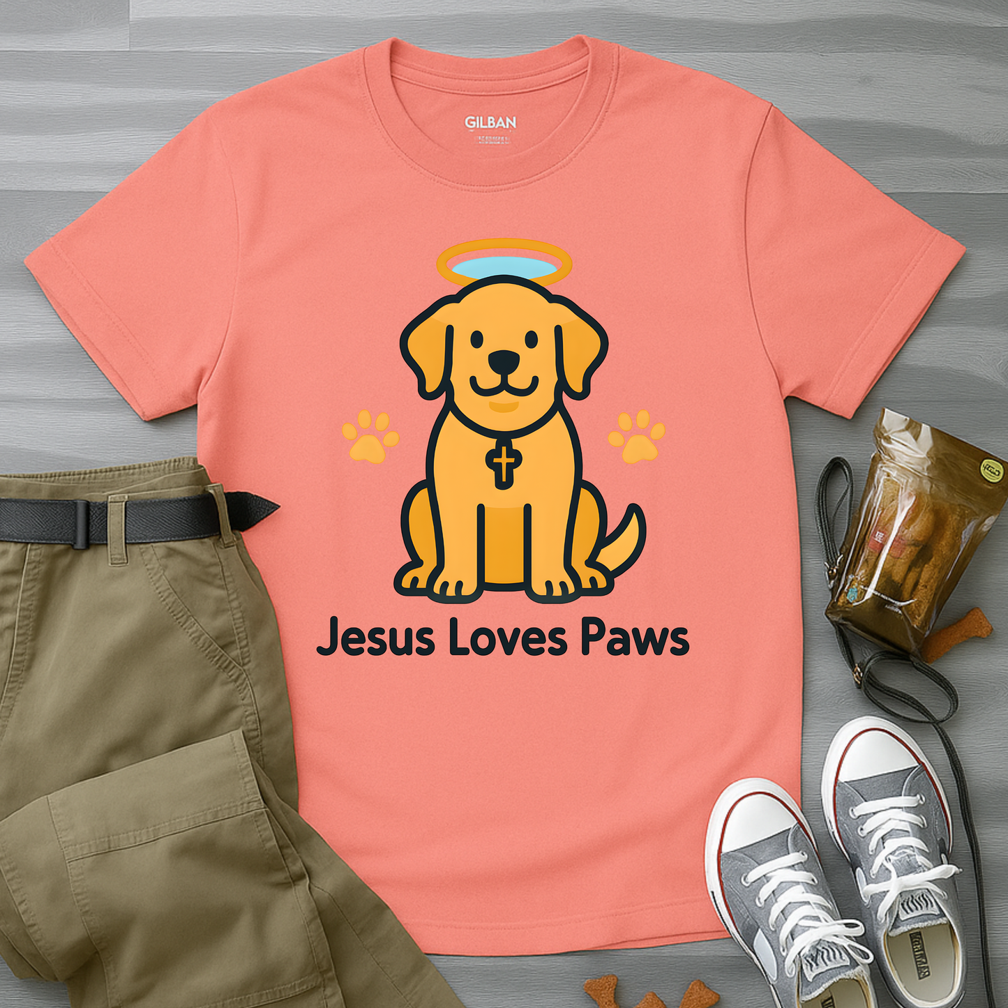 Jesus Loves Paws T-Shirt