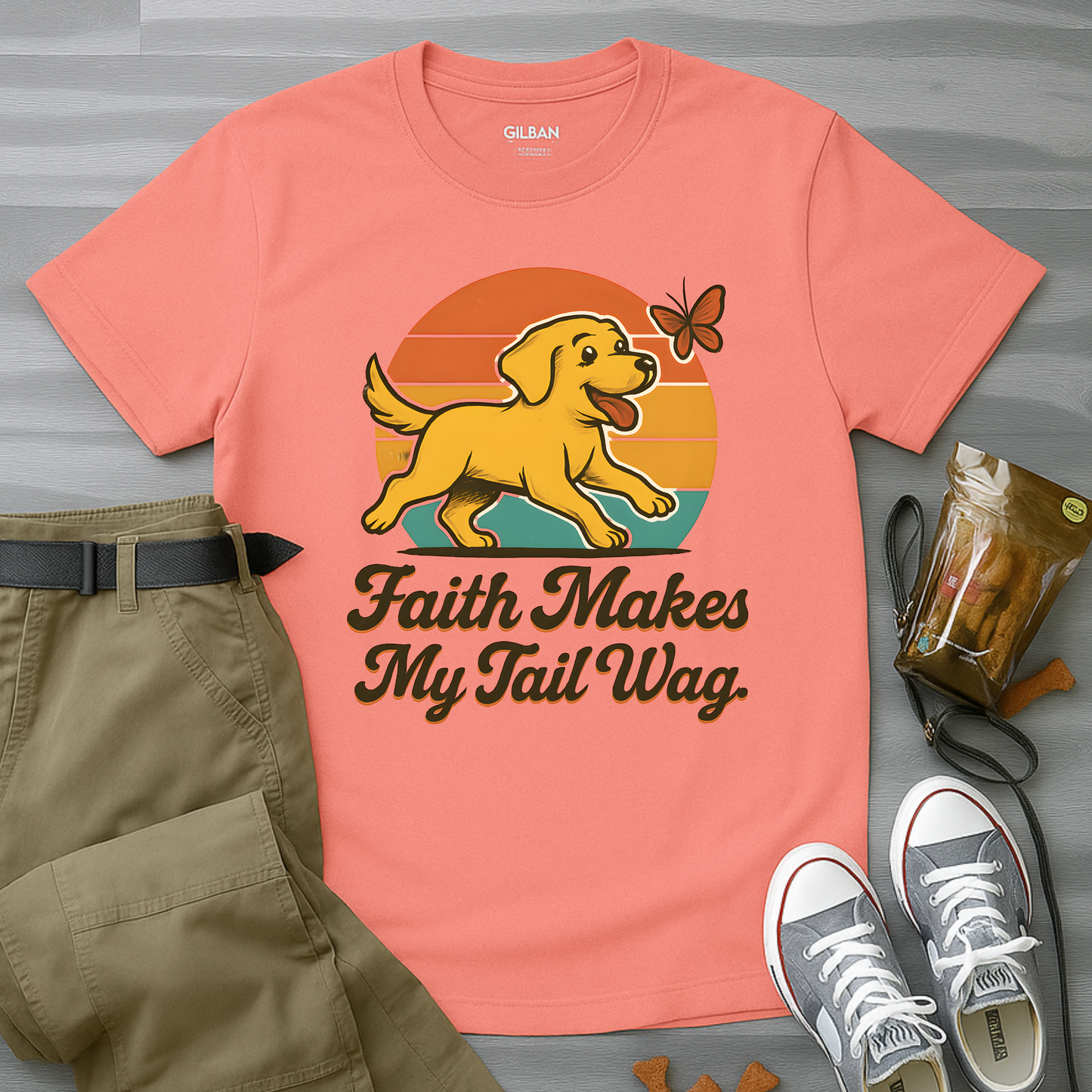 Faith Makes My Tail WagT-Shirt
