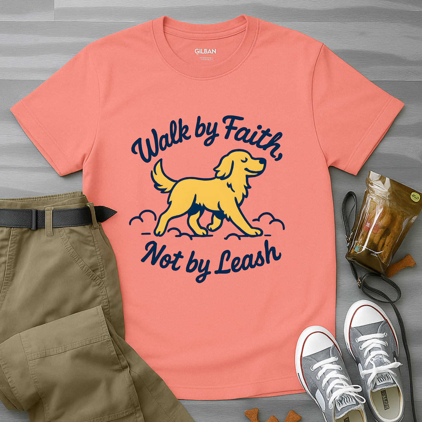 Walk By Faith Not By Leash T-Shirt