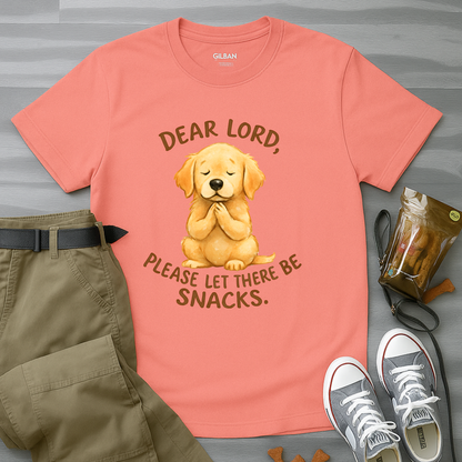 Dear Lord. Please Let There Be Snacks T-Shirt