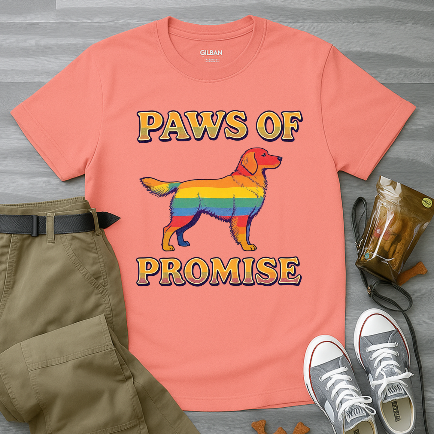 Paws of Promise Rainbow Pup T-Shirt