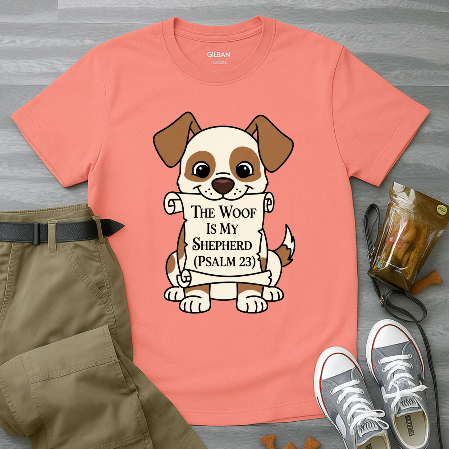The Woof Is My Shepherd (Psalm 23) T-Shirt