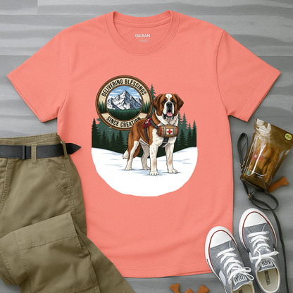 Delivering Blessings Since Creation, Saint Bernard T-Shirt