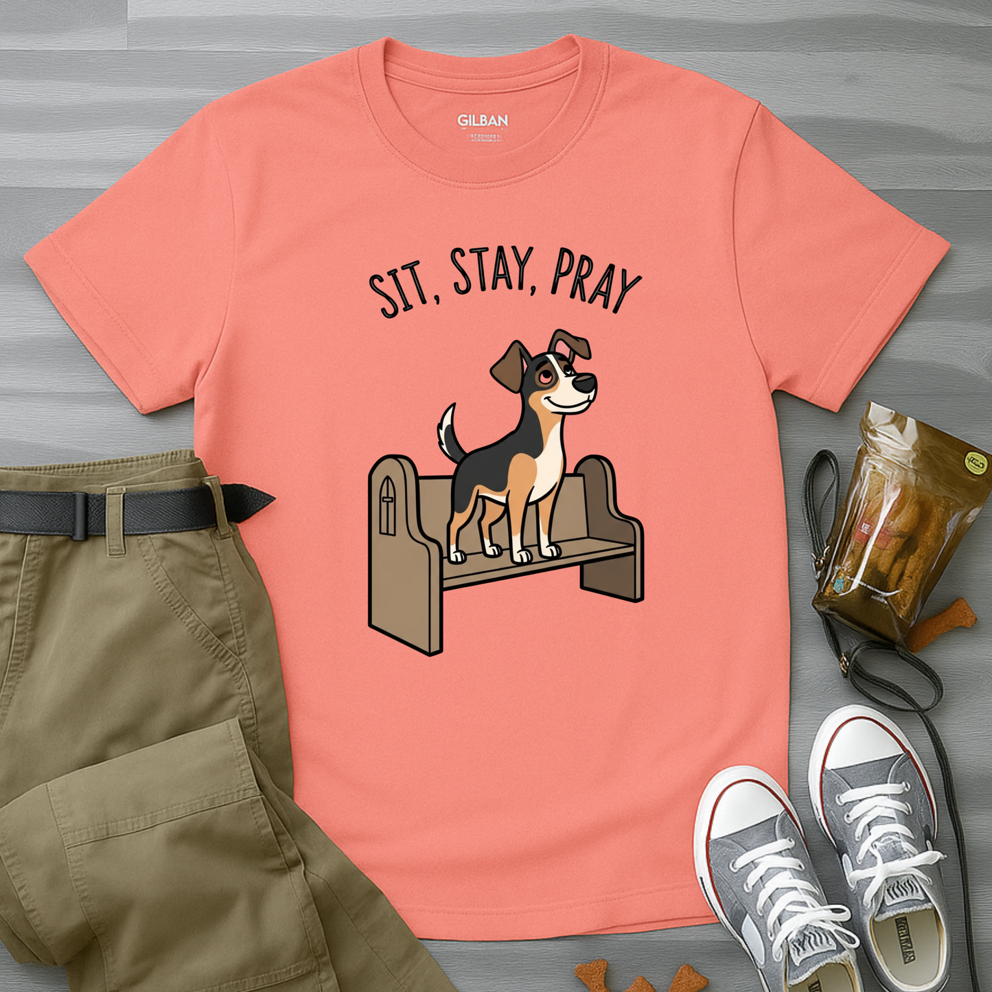 Sit, Stay, Pray T-Shirt