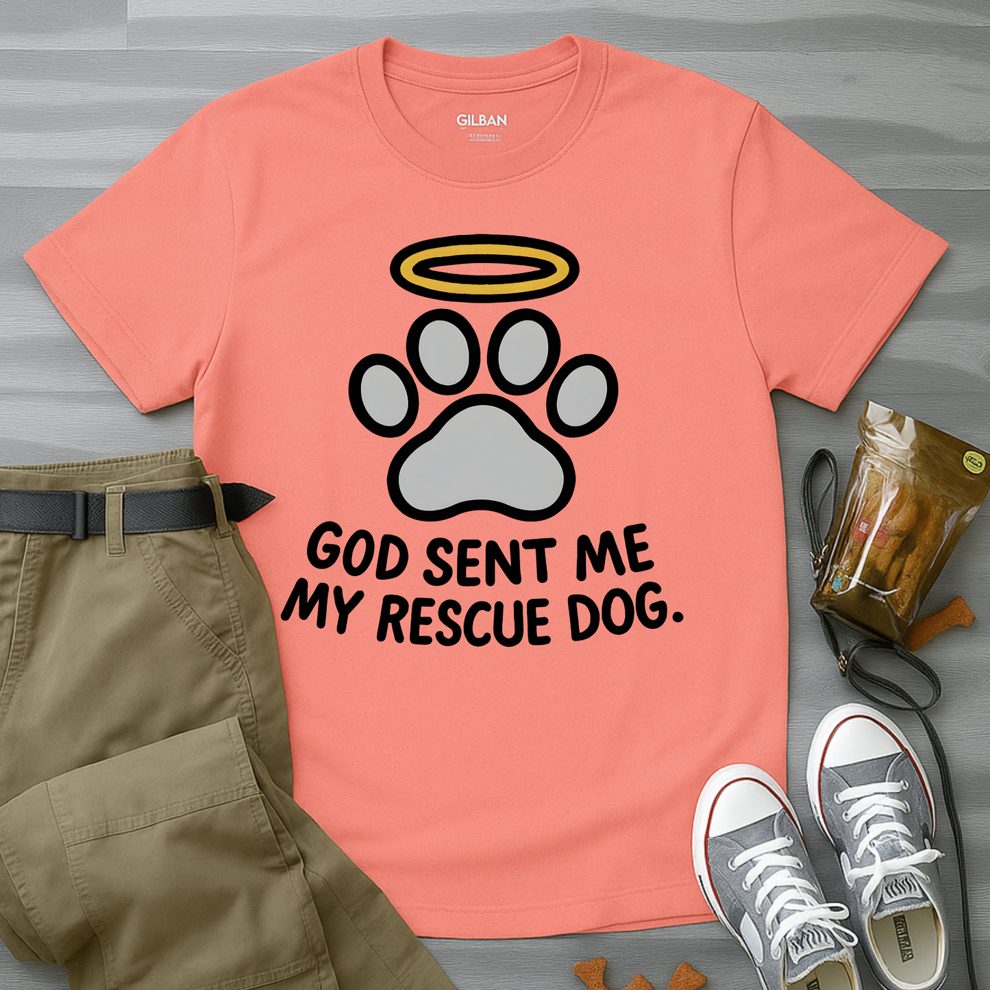 God Sent Me My Rescue Dog T-Shirt