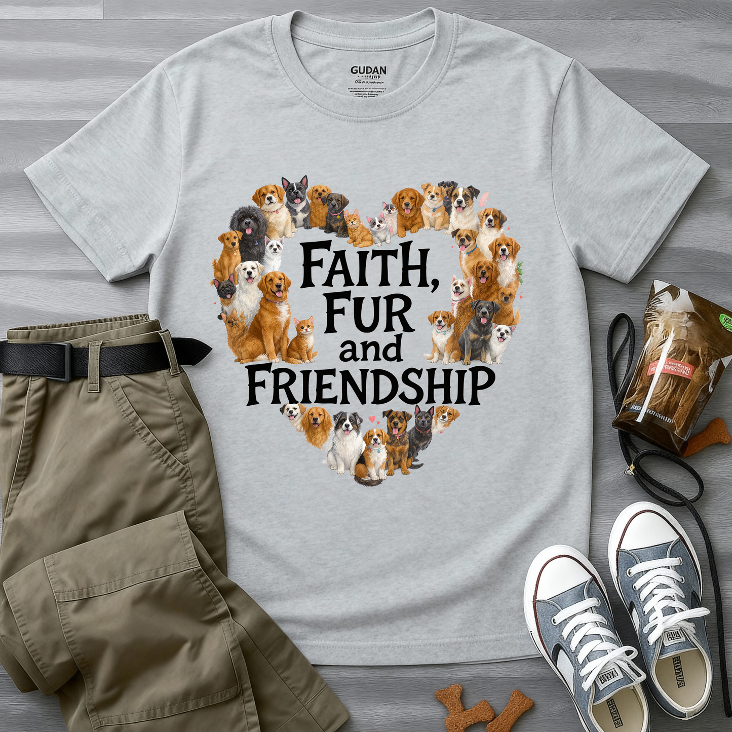 Faith,  Fur and Friendship T-Shirt