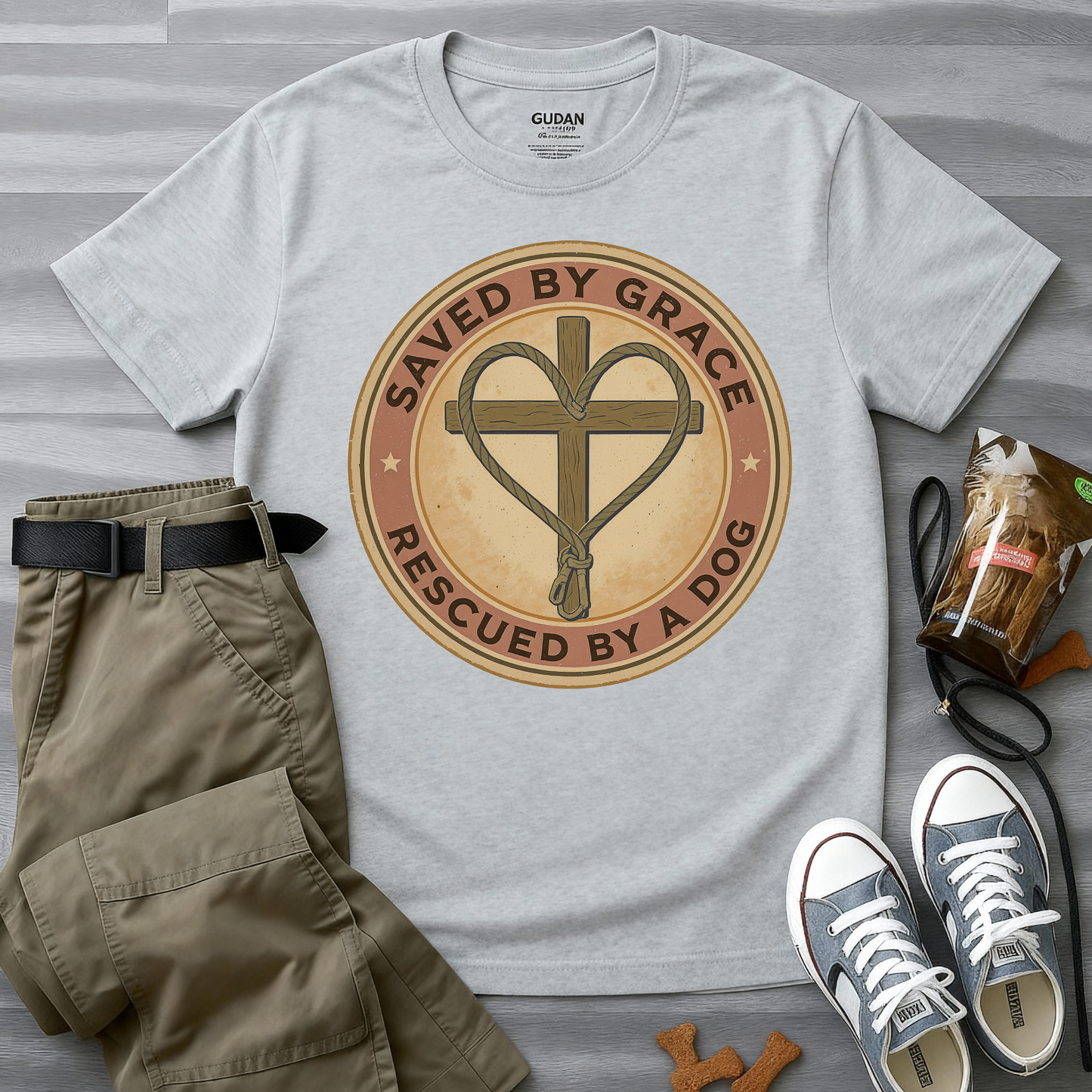 Saved By Grace Rescued by a Dog T-Shirt